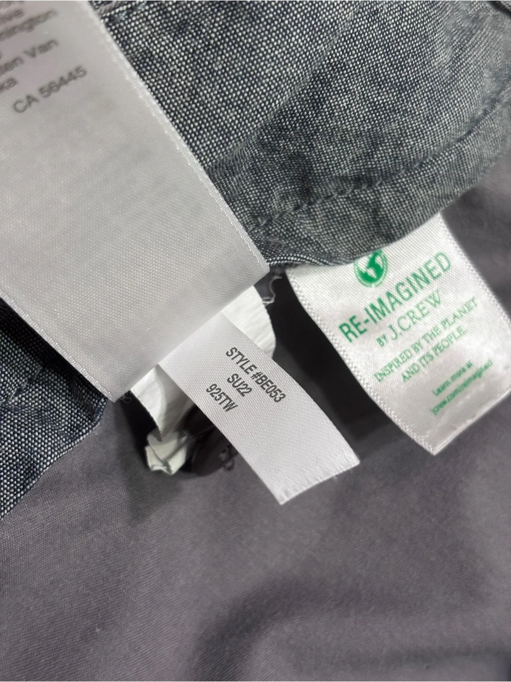 J. CREW Grey Stretch Chino Flat Front Shorts 10.5” Inseam Size 34